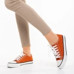 Selima sötét narancssárga női tornacipő, textil anyagból készült