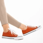 Selima sötét narancssárga női tornacipő, textil anyagból készült