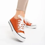 Selima sötét narancssárga női tornacipő, textil anyagból készült