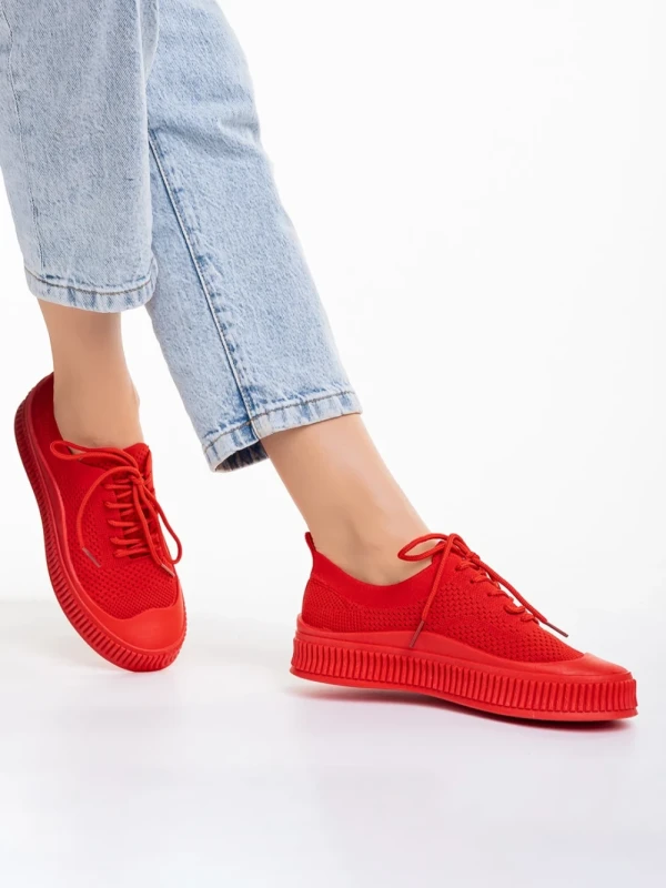 Scott piros női tornacipő, textil anyagból készült