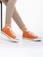 Mohamed narancssárga női tornacipő, textil anyagból készült