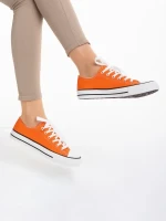 Mohamed narancssárga női tornacipő, textil anyagból készült