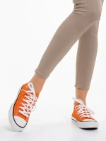 Mohamed narancssárga női tornacipő, textil anyagból készült