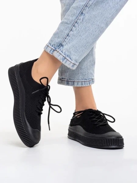 Scott fekete női tornacipő, textil anyagból készült