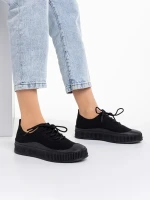 Scott fekete női tornacipő, textil anyagból készült