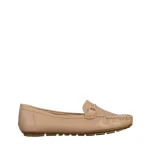 Stanley bézs női mokaszin, műbőrből készült