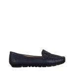 Stanley kék női mokaszin, műbőrből készült