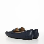 Stanley kék női mokaszin, műbőrből készült