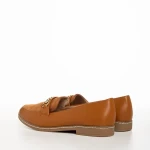 Vance camel női mokaszin, műbőrből készült