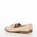 Vance bézs női mokaszin, műbőrből készült