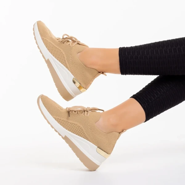 Riolla khaki női sportcipő, textil anyagból készült