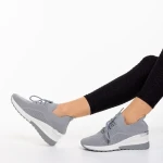 Riolla szürke női sportcipő, textil anyagból készült