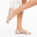 Shape fehér női szandál, műbőrből készült