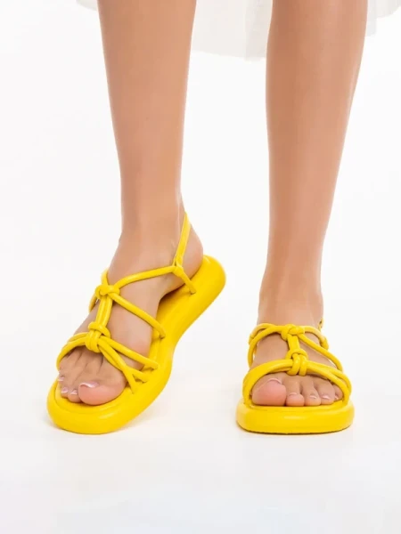 Beloved sárga női szandál, műbőrből készült