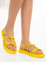 Beloved sárga női szandál, műbőrből készült