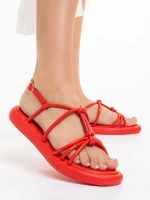 Beloved piros női szandál, műbőrből készült