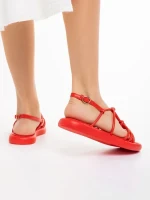 Beloved piros női szandál, műbőrből készült