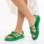 Beloved zöld női szandál, műbőrből készült