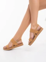 Salina camel női szandál, műbőrből készült
