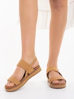 Salina camel női szandál, műbőrből készült