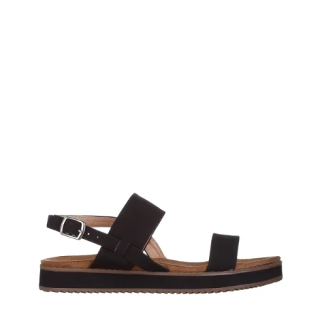 Salina fekete női szandál, műbőrből készült