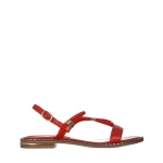 Charil piros női szandál, műbőrből készült