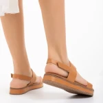 Shahar camel női szandál, műbőrből készült