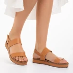 Shahar camel női szandál, műbőrből készült