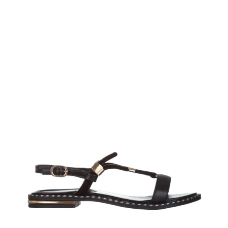 Charil fekete női szandál, műbőrből készült