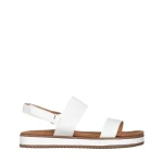 Shahar fehér női szandál, műbőrből készült