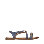 Xavia kék női szandál, műbőrből készült
