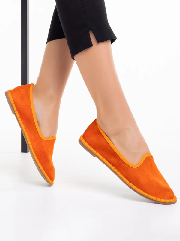 Purity narancssárga női espadrile, textil anyagból készült