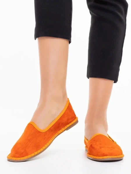 Purity narancssárga női espadrile, textil anyagból készült