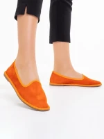 Purity narancssárga női espadrile, textil anyagból készült