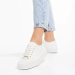 Dionne bézs női tornacipő, műbőrből készült