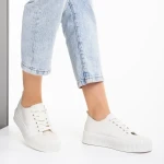 Dionne bézs női tornacipő, műbőrből készült