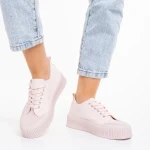 Dionne rózsaszín női tornacipő, műbőrből készült