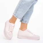 Dionne rózsaszín női tornacipő, műbőrből készült