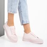 Dionne rózsaszín női tornacipő, műbőrből készült