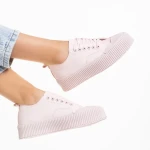 Dionne rózsaszín női tornacipő, műbőrből készült