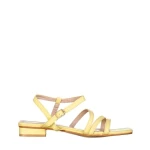 Adalynn sárga női szandál, műbőrből készült