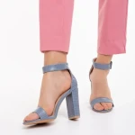 Audrina kék női szandál, műbőrből készült