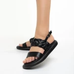 Mariam fekete női szandál, műbőrből készült