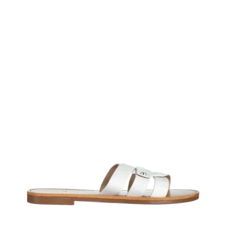 Caila fehér női papucs, műbőrből készült