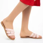 Caila rózsaszín női papucs, műbőrből készült