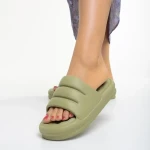 Dorothy zöld női papucs, szintetikus anyagból készült