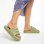 Dorothy zöld női papucs, szintetikus anyagból készült