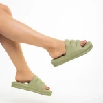 Dorothy zöld női papucs, szintetikus anyagból készült