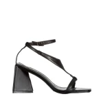 Francine fekete női szandál, műbőrből készült