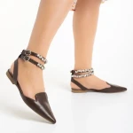 Becky barna női cipő, műbőrből készült